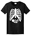 Pregnant Skeleton Baby Maternity Theme Costume Ladies T-Shirt XL Black [PPP]