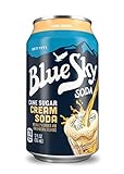 Blue Sky Cane Sugar Soda (Cream Soda, 12 Ounce, Pack of 24)