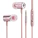 In ear Earbuds, Aothing Wired 3.5mm Jack Earphones (Pink)