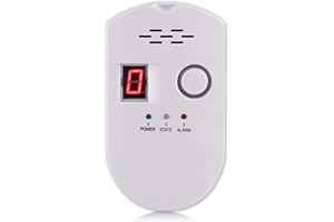 STKYGOOD Natural Gas Leak Detector for Home, Propane and Methane Gas Alarm, Plug-in Gas Leak Sensor with Sound & Light Warning, Gas Safety Monitor for Kitchen & RV