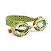 Dinosaur Swimming Goggles For Kids by Bling2O - Anti Fog, No Leak, Non Slip and UV Protection - Carnivore Brown Fun Water Accessory Includes Hard Case