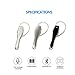 Bluetooth Headset Earpiece Wireless Earphones Leyell V4.1 with Voice Reminder and Noise Cancelling Mic