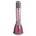 Singing Karaoke Microphone Wireless Bluetooth Speaker Compatible with iOS Android Smartphone for Party Family Outdoor Entertainment Pink