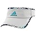 adidas Women's Adizero II Visor, Clear Onix/Energy Blue Oxidized Print, One Size