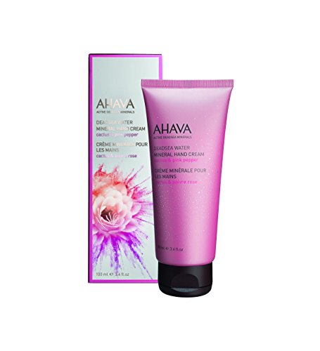 AHAVA Women's Mineral Hand Cream, Cactus/Pink Pepper, 3.4 fl. Oz.