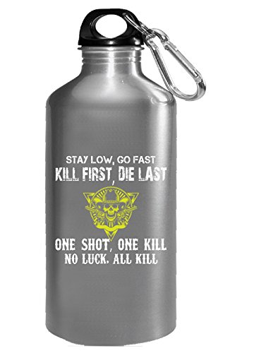 Gun Kill First Die Last - Water Bottle