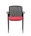 Boss Office Products Stackable Mesh Guest Chair in Red