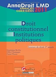 Droit constitutionnel, institutions politiques
