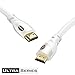 HDMI Cable - Ultra High Speed 18Gbps - HDMI 2.0b Ready - 28AWG Video 4K UHD 2160p HD 1080p 3D - Audio Return & Ethernet with Gold Plated Connectors for TV Xbox PlayStation PS3 PS4 (3.3 FT, White)