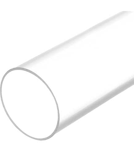 MECCANIXITY Clear Acrylic Pipe Tube – 175mm ID, 180mm OD, 14" Length For Lamps & DIY Projects