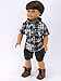 Grey and Black Boy Outfit for 18 inch Dolls