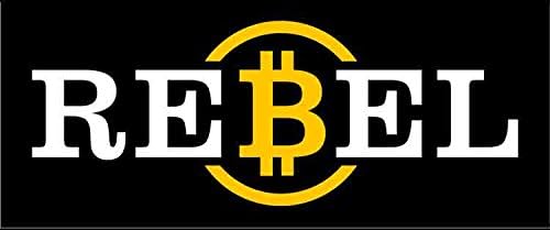 ReBel Bitcoin Die-cut Vinyl Window Decal (8-inch-by-3-inch)