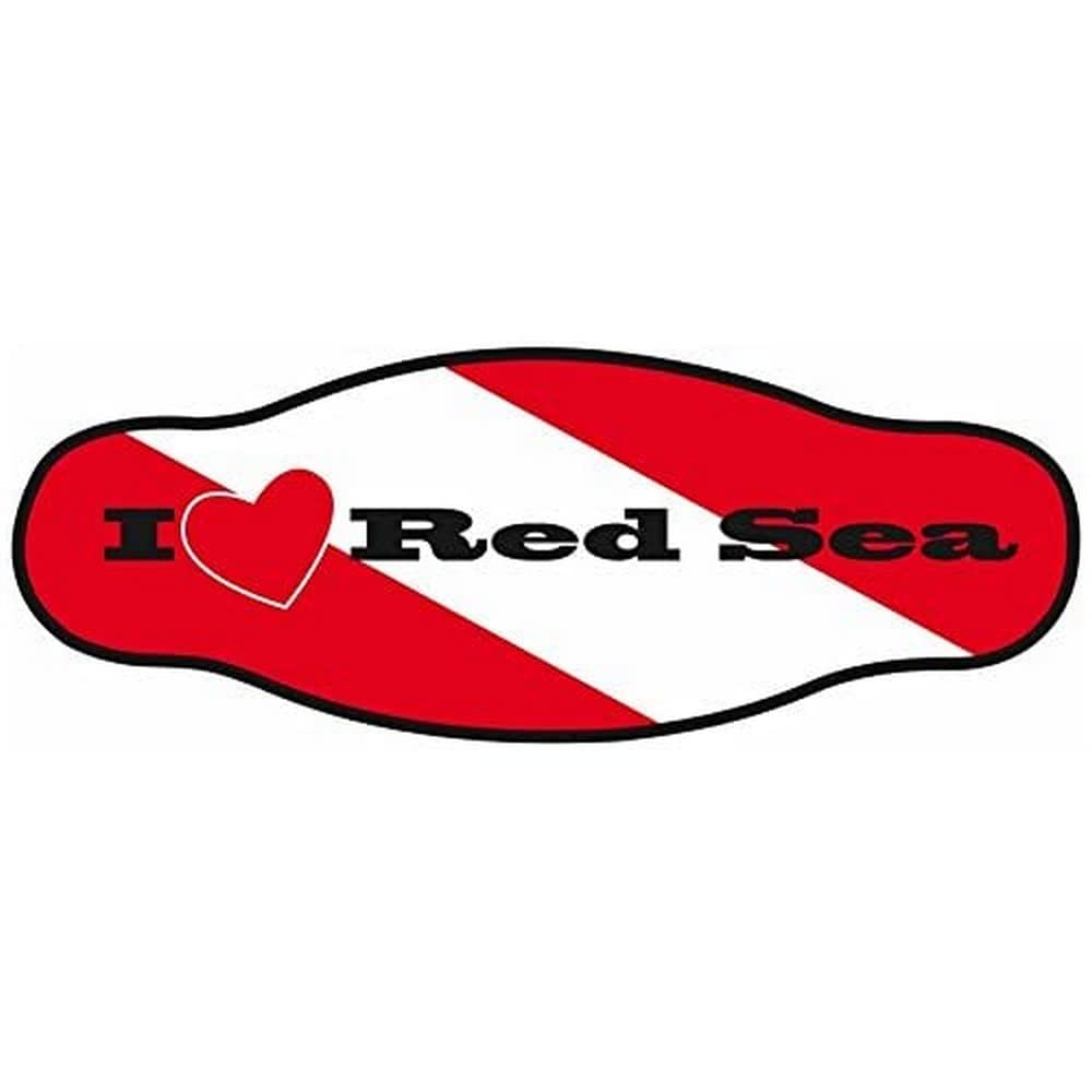Best divers Neoprene Mask Strap, Double Sheet, Red Sea