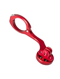 EASTERN POWER   Soporte para bicicleta delantera de aluminio para Garmin Edge 200,500,510,800,810,1000 GPS, Gopro, rojo negro