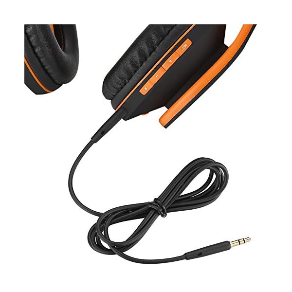 PowerLocus-Bluetooth-Over-Ear-Headphones-Wireless-Stereo-Foldable-Headphones-Wireless-and-Wired-Headsets-with-Built-in-Mic-Micro-SDTF-FM-for-iPhoneSamsungiPadPC-BlackOrange PowerLocus Bluetooth Over-Ear Headphones, Wireless Stereo Foldable Headphones Wireless and Wired Headsets with Built-in…