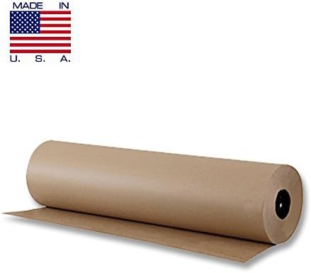 Kraft Paper Roll 30" x 200 FT, Brown Jumbo Roll - Perfect for Packing, Wrapping, Butcher, Craft, Postal, Shipping, Dunnage and Parcel - Made in USA - 100% Recycled
