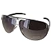 Guess Men GU6591 Aviator Fashion Sunglasses, Silver/Grey