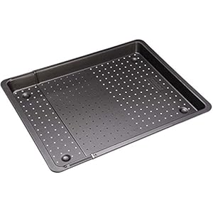 Zenker geperforeerde bakplaat (52-37 cm x 33 cm), oven bakplaat, die uittrekbaar en verstelbaar is en deze rechthoekige…