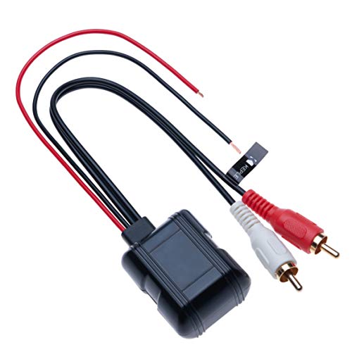 Universal Bluetooth AUX a 2 dos RCA macho alimentado por cable de 12 V Adaptador de conexión