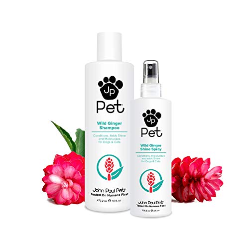 John Paul Pet Wild Ginger Shine Spray for Dogs and Cats, Soothes