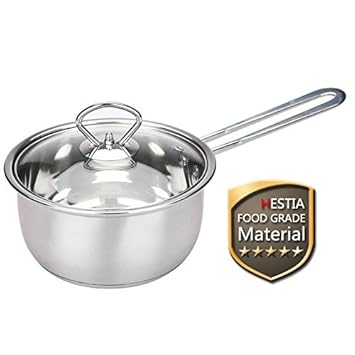 Small Stainless Steel Pot Tri Ply Stainless Steel Sauce Pan With Lid 1 5 Quart Amazon In Toys Games