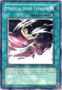 Yu-Gi-Oh! - Mystical Wind Typhoon (CDIP-EN045) - Cyberdark Impact - 1st Edition - Common