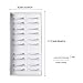 Training Lashes for Eyelash Extensions Supplies，Teenitor Self-adhesive Makeup Practice Lashes Strip for Beginner Teaching Lashes Extensions, 20 Pairs