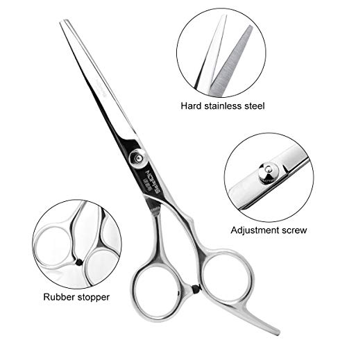 Beard Grooming Kits for Men,INKERSCOOP Beard Care Set 7 PCS Barber Hair Cutting Scissor+Straight Retro Razor+Bamboo Beard Boar Bristle Brush+Beard Comb+Beard Shaving Tool+Beard Bib Apron+Gift box
