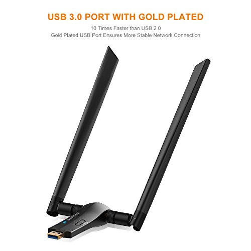 BrosTrend-1200Mbps-Long-Range-USB-WiFi-Adapter-Dual-Band-5GHz-Wireless-Network-Speed-867Mbps-24GHz-300Mbps-2-X-5dBi-WiFi-Antennas-USB-30-Supports-Windows-1087XP-Linux-Mint-Ubuntu-Raspbian