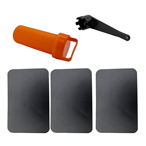 SunniMix Inflatable Boat Repair Kit 3 X PVC Patches & Wrench Watercraft Parts Accessories