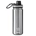 Takeya Originals Vacuum-Insulated Stainless-Steel Water Bottle, 18oz, Steel