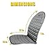 Custom Autos Gray Heated Car Seat Cushion 12v- with on Plug Comfortable Adjustable Straps Provides Warmth Temperature control Beneficial for cold Weather