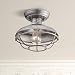 Franklin Park Rustic Farmhouse Outdoor Ceiling Light Fixture Galvanized Steel Open Cage 8 1/2" Damp Rated for Exterior House Barn Porch Patio Deck - Franklin Iron Works primary