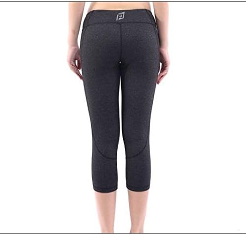 Amazon.com: Woman Clothes Effect Black Capri Yoga Pants 3/4 Length