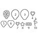 Sizzix Balloons Triplits Dies by Stephanie Barnard, 10-Pack
