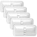 Leisure LED 5 Pack RV LED Ceiling Double Dome Light Fixture with ON/Off Switch Interior Lighting for Car/RV/Trailer/Camper/Boat DC 12V 48X2835SMD (Frosted Lens Natural White 4000-4500K, 5-Pack)