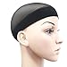 (6 Pack) Luxxii - Unisex Stocking Wig Caps for Women Nylon Mesh Stretch Elastic Snood (Black)