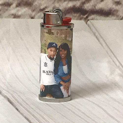 Custom Personalized Photo Image Lighter Case Holder Sleeve Cover Fits Bic Lighters