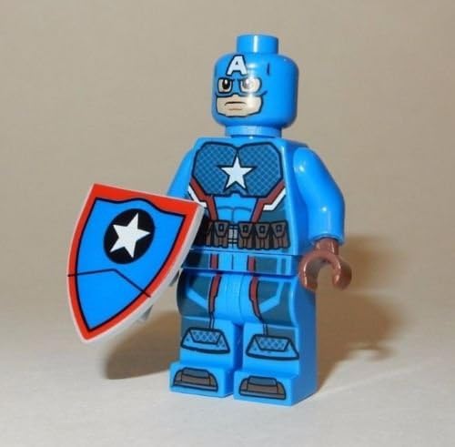 KorgisCollectibles Captain America with Shield Minifigure Custom Building Block Set Toy