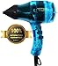 Professional Ionic Hair Dryer Handcrafted in France for Europe's Finest Salons, Featherweight, Dual Ion Generator Function Builds Shine & Volume 1600 Watts
