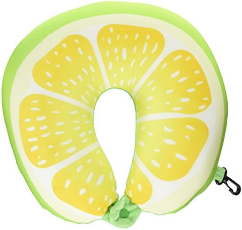 MDRN Life Neck Pillow for Kids &amp; Adults - Microbead Travel Neck Pillow for Sleeping and Cervical Support - Lime