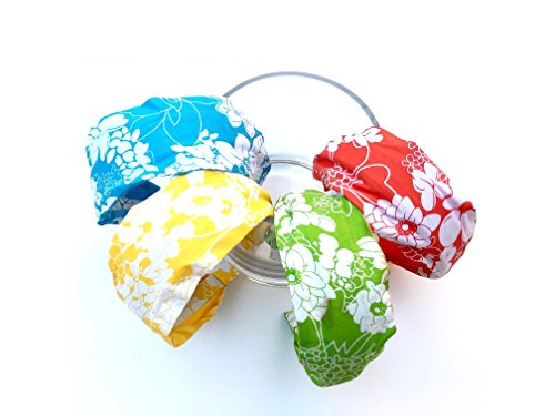 Wardani floral summer beach soft linen scarf Headband (hb-4142a) (Turquoise)