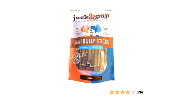 jack & pup mini bully sticks