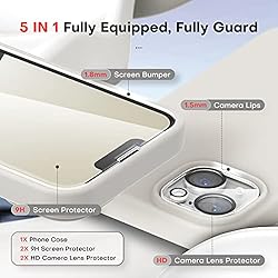 TOCOL [5 in 1 Designed for iPhone 14 Case, with 2