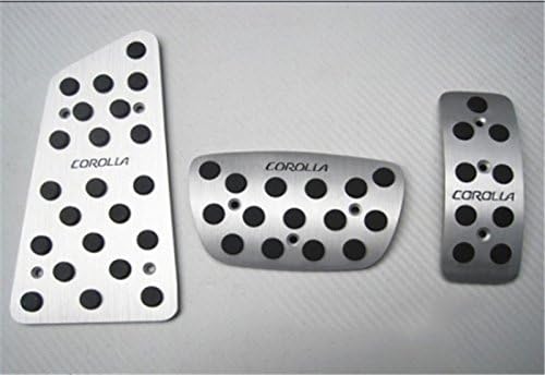 Ushopkins AT Pedal Accelerator Brake Clutch Pad Brake Foot Rest Clutch Pedals For Toyota Corolla