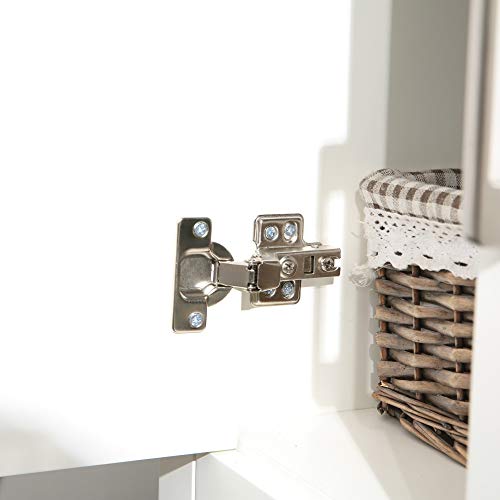 Homecart 72" Bathroom Vanity Cabinet Double Sink White Solid Wood w/Marbel Counter Top