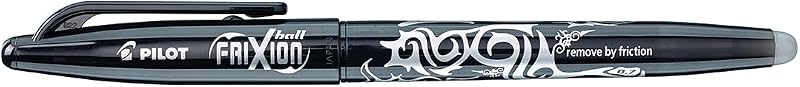 Pilot Frixion Erasable Rollerball Pen 0.7 mm Black Single Pen
