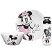 Zak Designs MMOP-0353 Disney 10-inch Plastic Dinner Plate, Minnie Mouse
