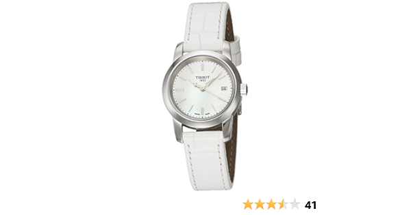 MOP】TISSOT ティソ Crassic Dream クラシック ドリーム 時計 レディース T0332101611100 クォーツ ホワイト  レザー