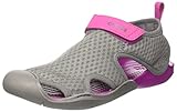 crocs Women's Swiftwater Mesh W Flat Sandal, Smoke, 8 M US